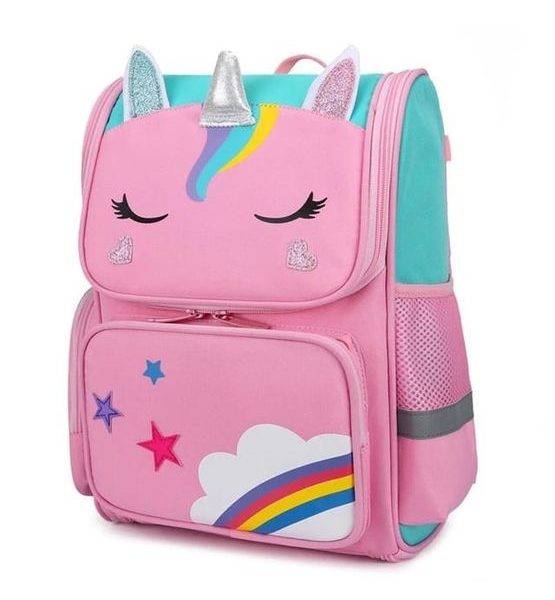 Unicorn School Backpack - Pink