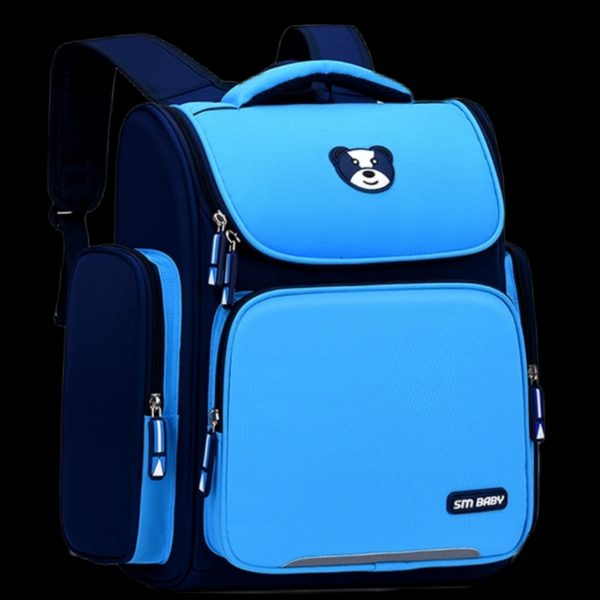 Primary School Bag - Navy / Light Blue