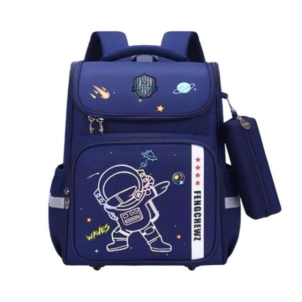 School Backpack - Dark Blue