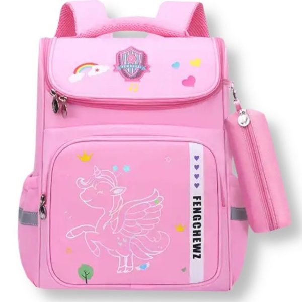School Backpack - Light Pink