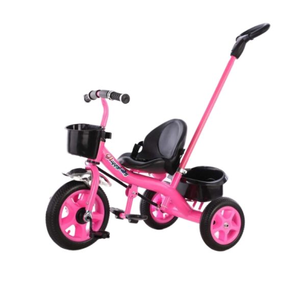 Children's Hand Push Tricycle 3-Wheel Baby Stroller Carriage With Handle