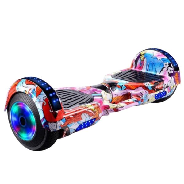 6.5 Inch Smart Auto Balance Hoverboard With Bluetooth Speaker - Multicolour Cartoon