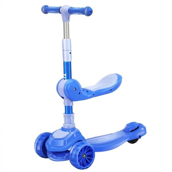 3 Wheels Folding Kick Scooter with LED Light For Kids