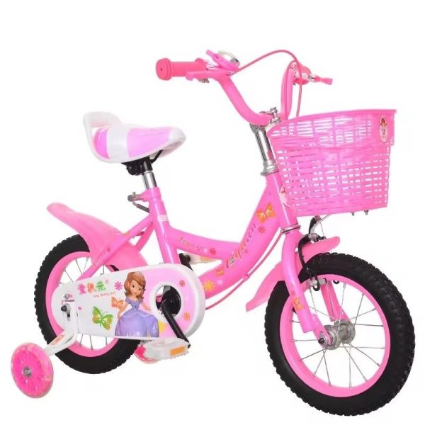 16-Inch Children Bike with Training Wheels for Little Girls