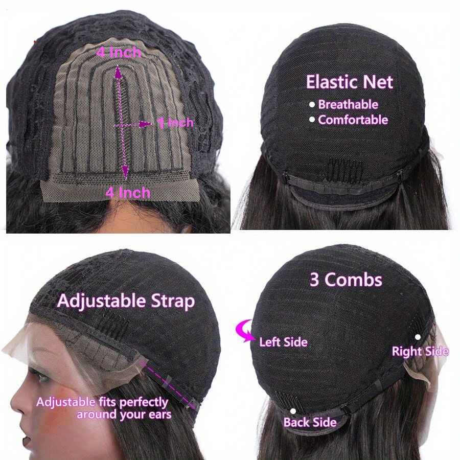 150 density 4x1 lace front human hair wig deep wave lace front human hair wigs for women deep curly with baby hair brazilian human hair wigs details 3