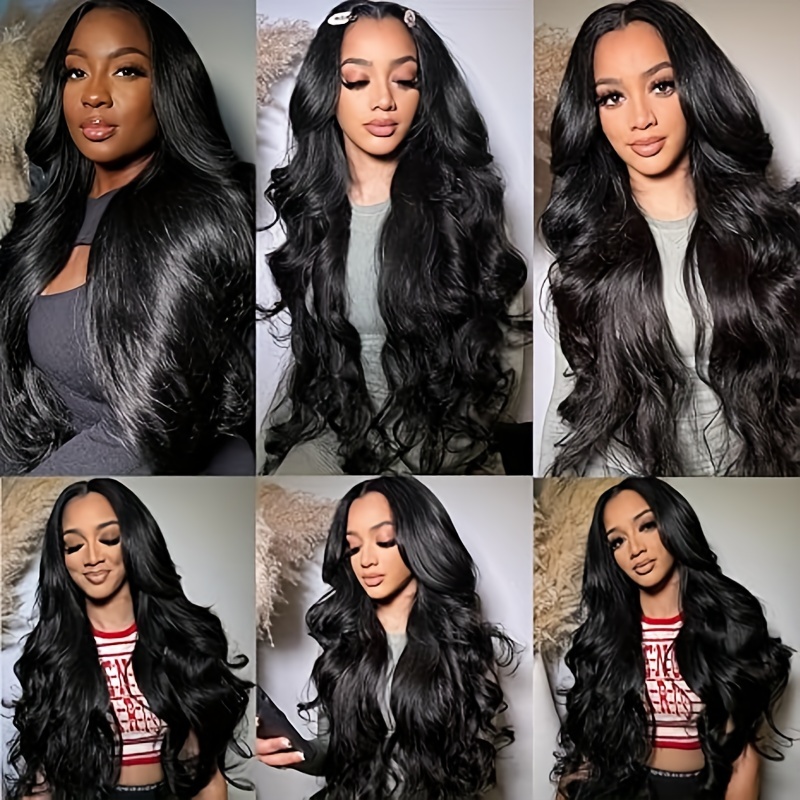 200 long hd body wavy lace front wig wavy human hair wig full 13x4 hd lace body wavy lace front wig for women pre brazilian body wavy wig for girls ear to middle part of ear lace front human hair wig with no baby hair best for christmas details 2