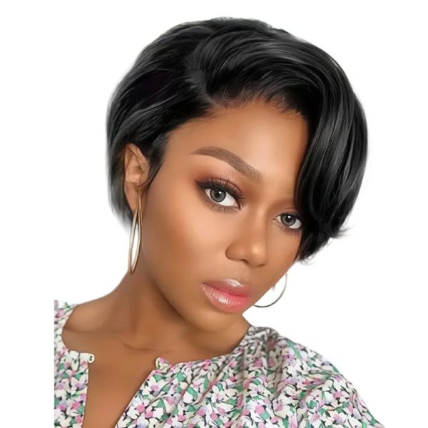 VSP Glueless Full Frontal Brazilian Pixie Cut Wig Human Hair Wigs with Lace
