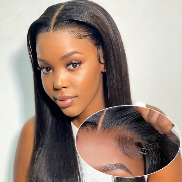 Straight Glueless Wigs Human Hair Wear And Go Pre Cut Lace Pre Plucked No Glue 4x6 Lace Front Human Hair Wigs Straight Human Hair Wigs For Women