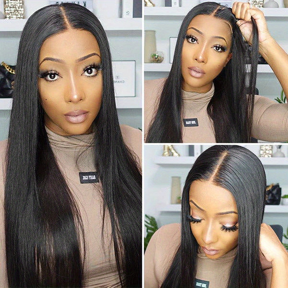 straight less wigs human hair pre cut lace no 4x6 lace front human hair wigs straight human hair wigs for women details 8