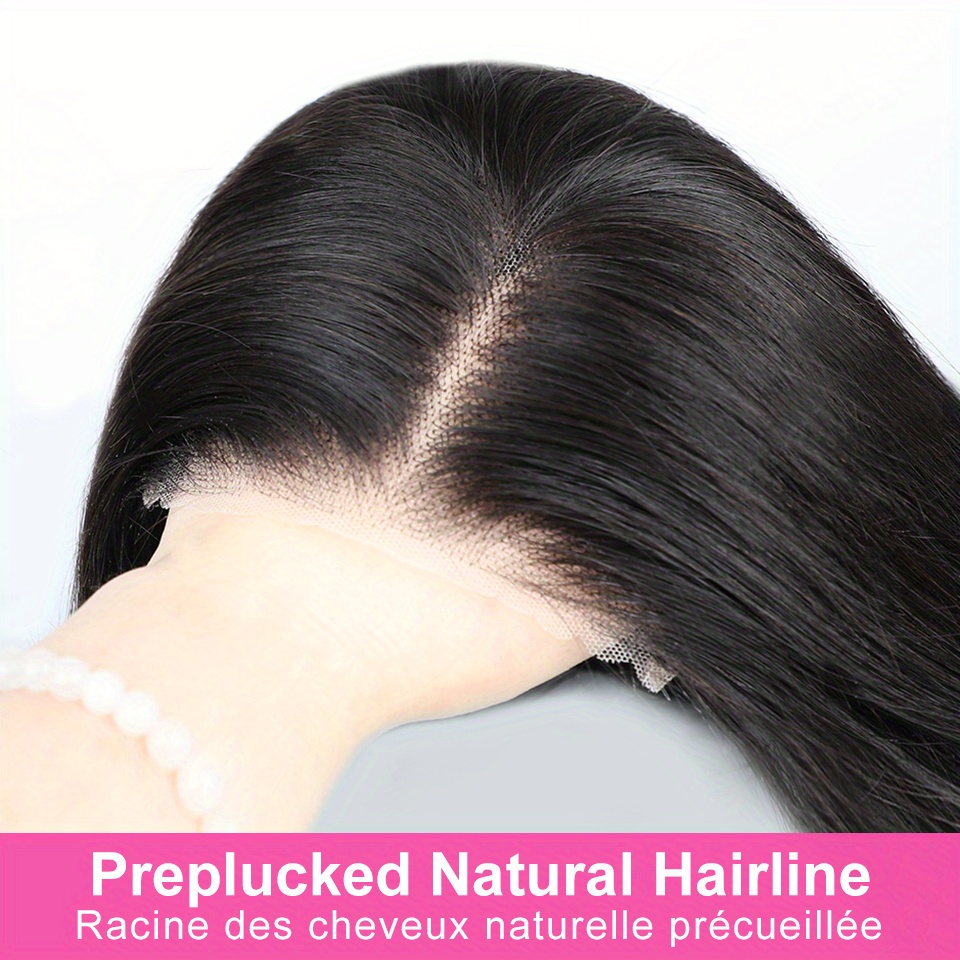  less wigs human hair pre cut lace for beginners 4x4 hd lace closure wigs 180 density straight human hair wigs for women no no gel lace front wig details 1