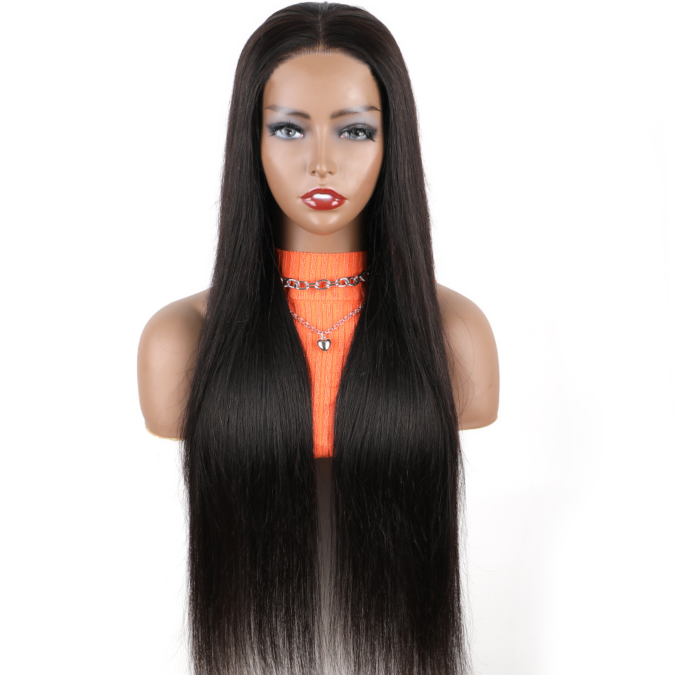  less wigs human hair pre cut lace for beginners 4x4 hd lace closure wigs 180 density straight human hair wigs for women no no gel lace front wig details 6