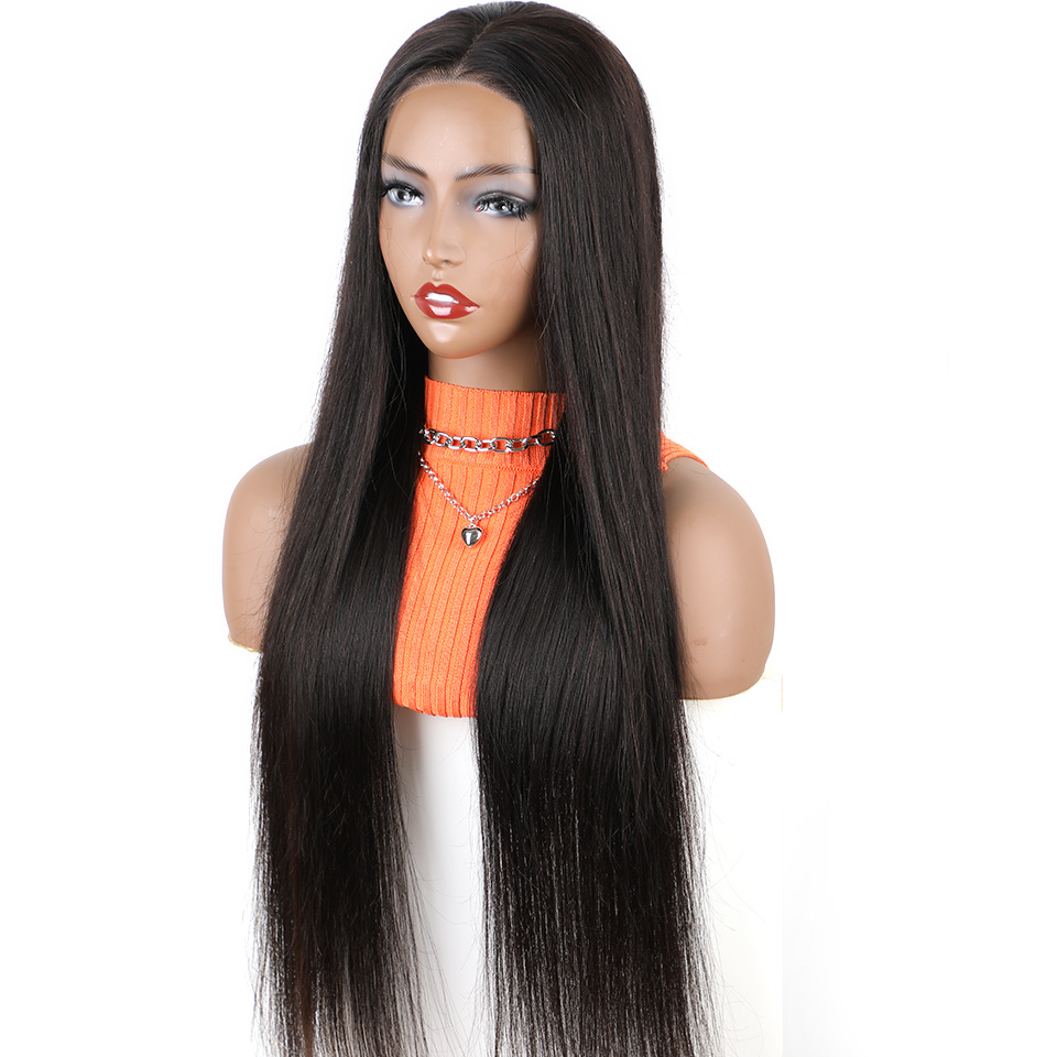  less wigs human hair pre cut lace for beginners 4x4 hd lace closure wigs 180 density straight human hair wigs for women no no gel lace front wig details 7