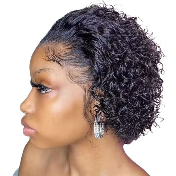 VSP 13A Malaysian Pixie Cut Curly Frontal Wig 13x1