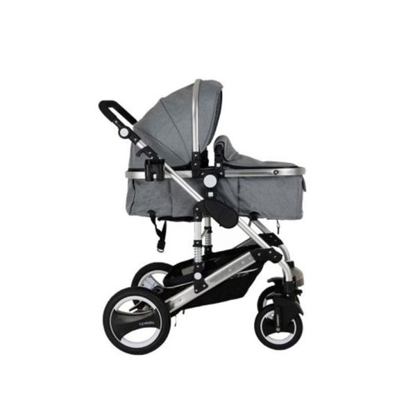 Belecoo Baby Stroller 2 in 1 Foldable Pram - Grey