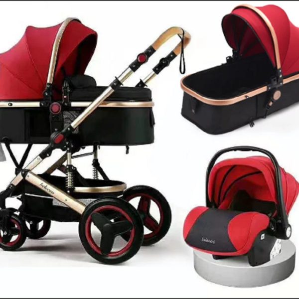 Baby Stroller 3 in 1 Travel System 530s- Red