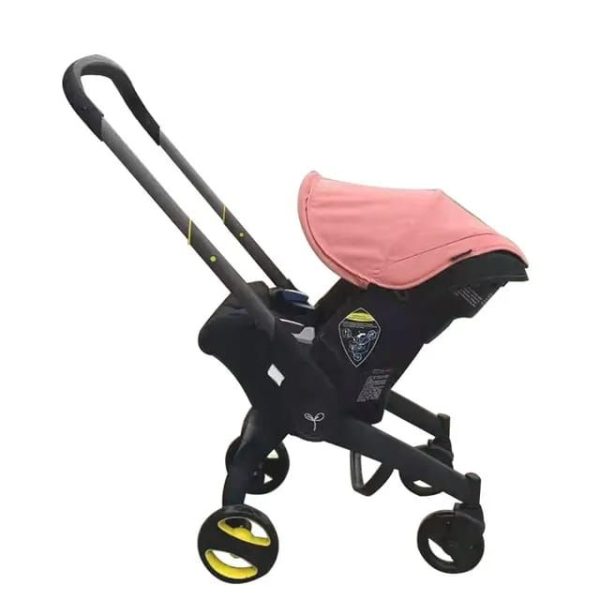 Baby Stroller 4in1 With Car Seat Bassinet Folding Baby Carriage Pram - Pink