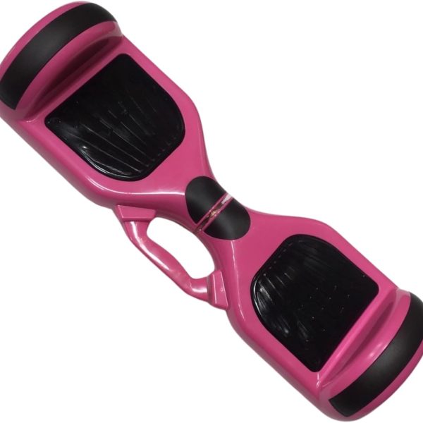 6.5 Inch Hoverboard – Plain Pink with a Touch of Black and Handle
