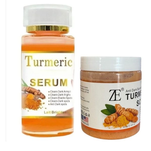 Anti Dark Spots Tumeric Scrub & Tumeric Serum