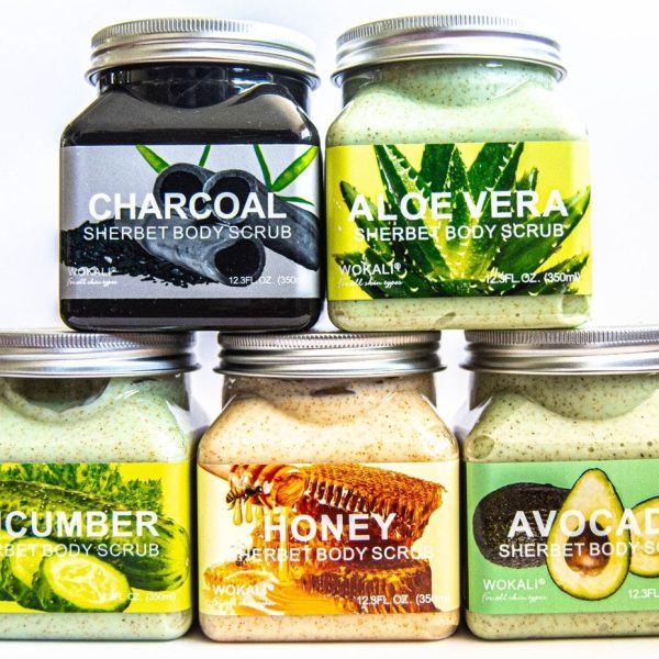 Natural Sherbet Body Scrub Set of 5