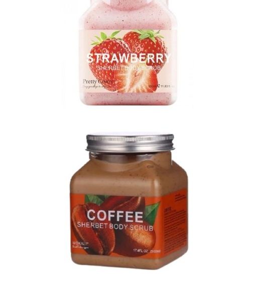 2 Pack Wokali (Strawberry & Coffee) Sherbet Body Scrub