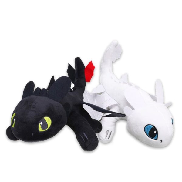 Toothless & Light Fury Combo - Soft Toy - How to Train Your Dragon L27cm