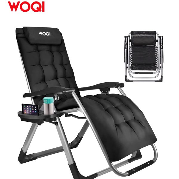 WOQI Wholesale Foldable Portable Zero Gravity Chairs Recliner sun deck chair