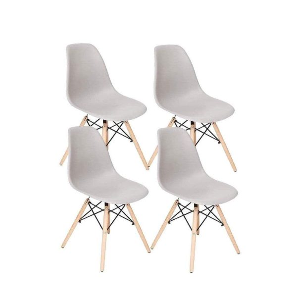 Replica Eames Side Chair - Set of 4 - Grey