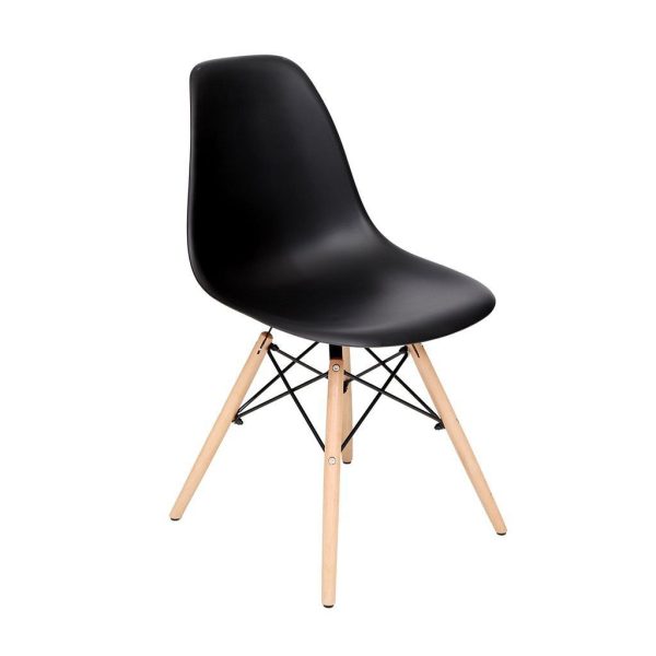 Replica Eames Cafe Side Chair - Black