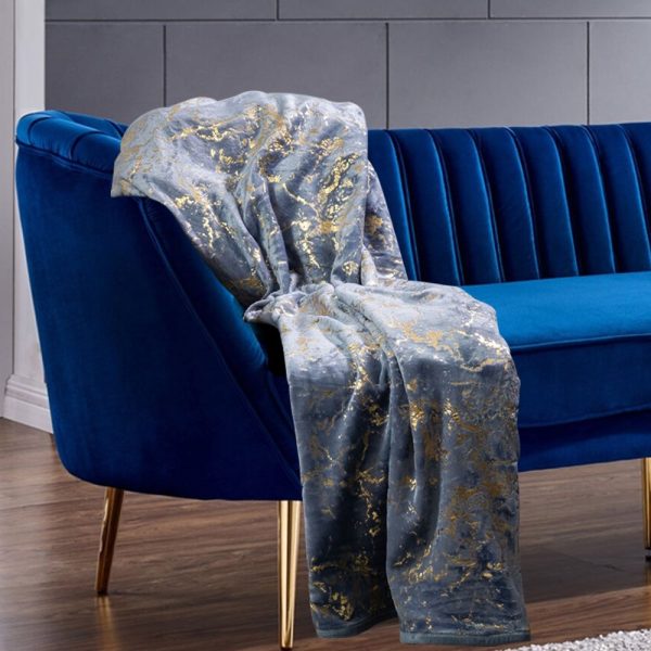 Throw Fleece Blanket - Grey