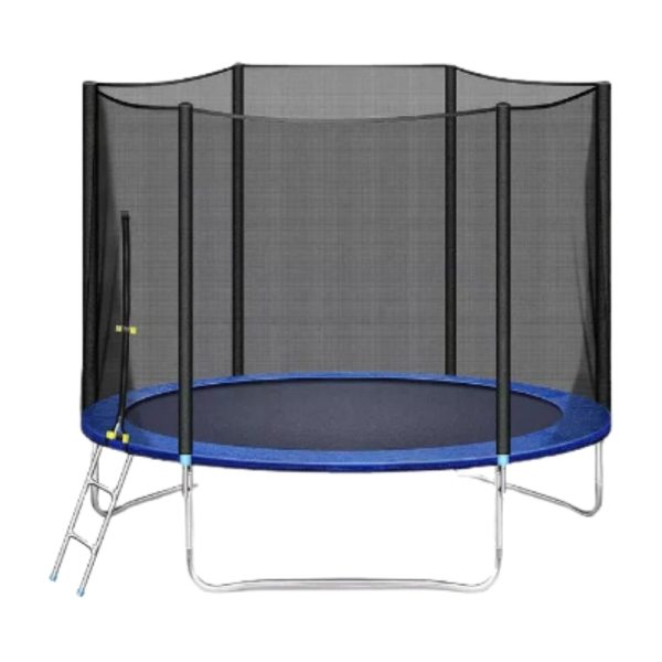 Professional Outdoor Trampoline With Enclosure Net and Stairs - 184 cm