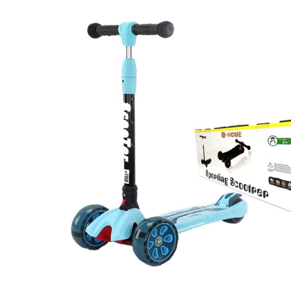 X-HOME Kids 3 Wheel Kick Scooter, Front Flashing Wheels and Rear Foot Brake