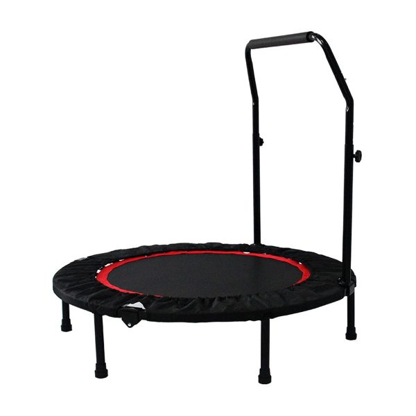 Fitness Trampoline with Adjustable Handlebar - Foldable