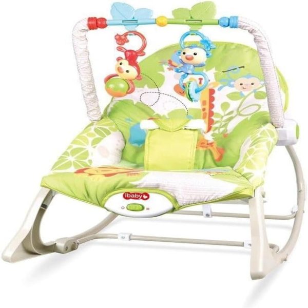 Jack Brown Baby Infant-to-Toddler Rocker, Green