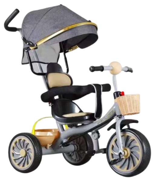 3 in 1 Kids Travel Stroller Turns into Trike Ultra Design - Grey Ultra 3 in 1