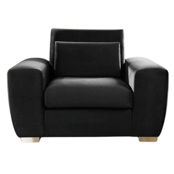 Navada 1 Seater Armchair Sofa - Black