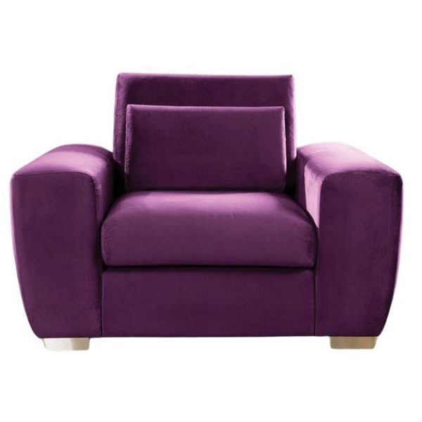 Navada 1 Seater Armchair Sofa - Purple