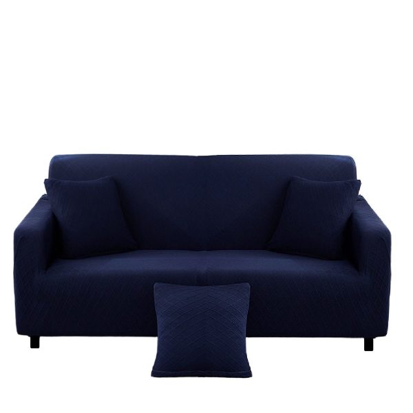 Washable 3.2.1 Seater - The Hub - Stretch Jacquard Couch Covers - Blue