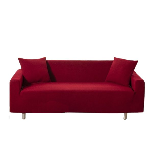 Washable 3.2.1 Seater - The Hub - Stretch Jacquard Couch Covers - Maroon