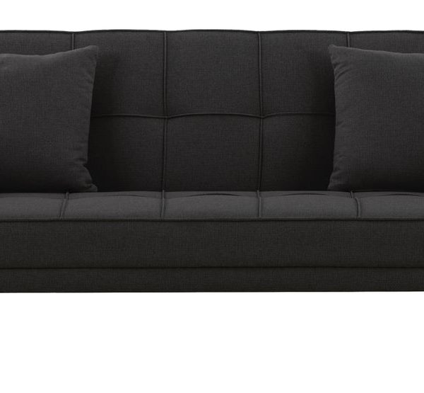 George & Mason - Louise Easy Care 3 Seater Sleeper Couch - Black