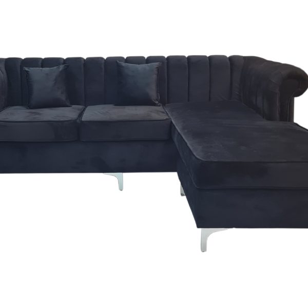 Universelle 3 Seater Couch - Black