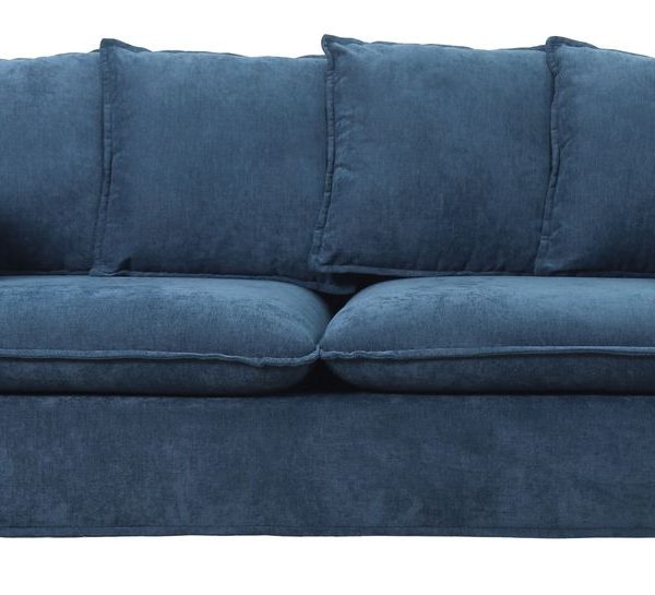 George and Mason - Plush Diana 3 Seater Couch - Dark Blue