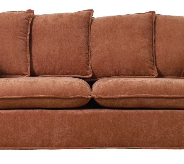 George and Mason - Plush Diana 3 Seater Couch - Rust