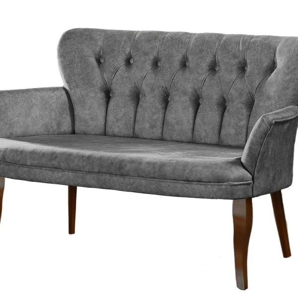 Lorenzo Diamond Vintage Sofa - Grey