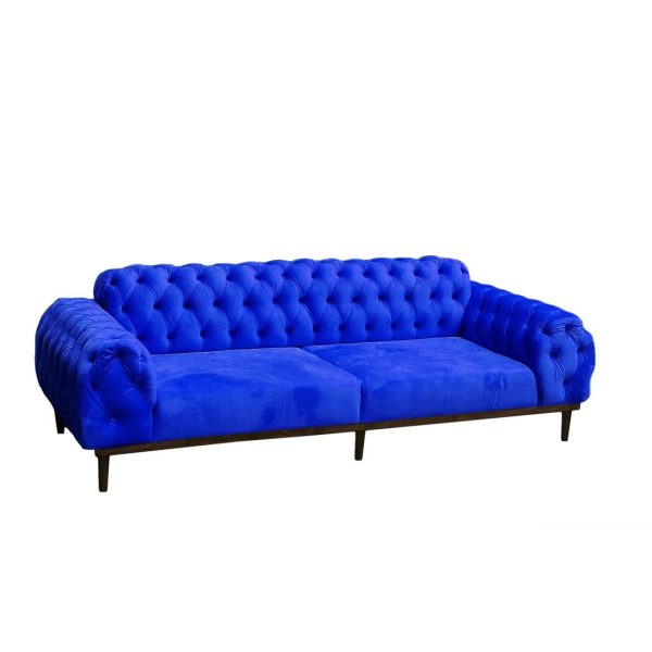 Brigette Velvet Sofa - blue