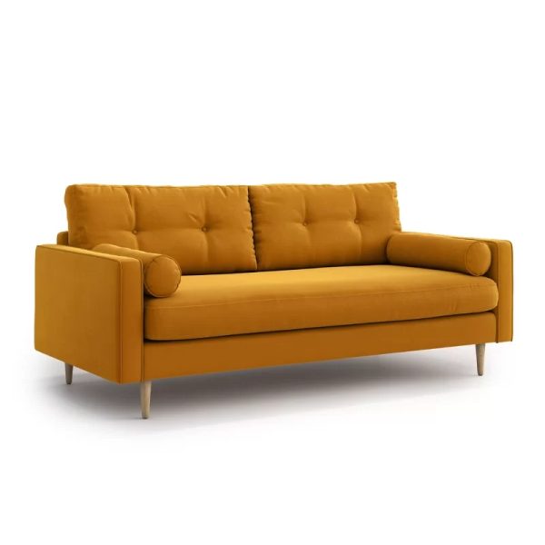 Avril 3 Seater Sofa - Gold