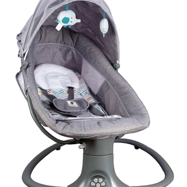 3 in 1 Multi-Function Bassinet Electric Swing - Grey
