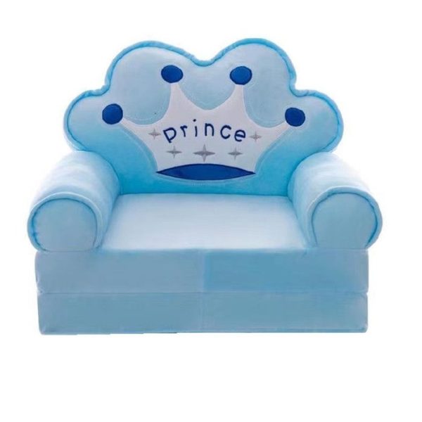 Baby Sofa Chair Stool Lazy Tatami Single Cushion - Blue