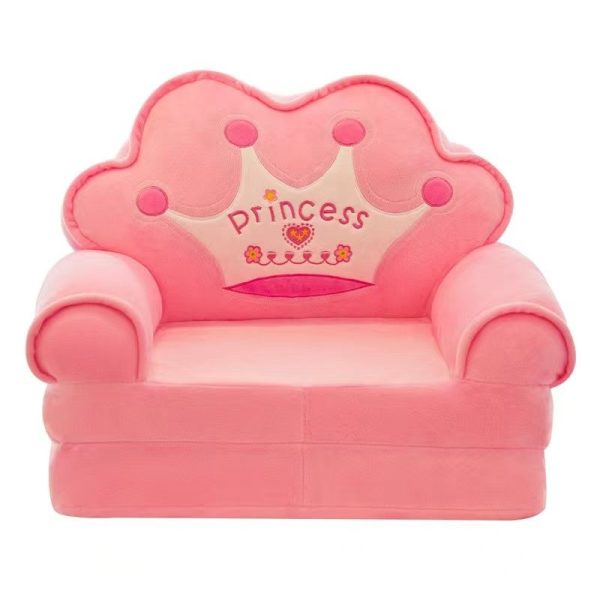 Baby Sofa Chair Stool Lazy Tatami Single Cushion - Pink