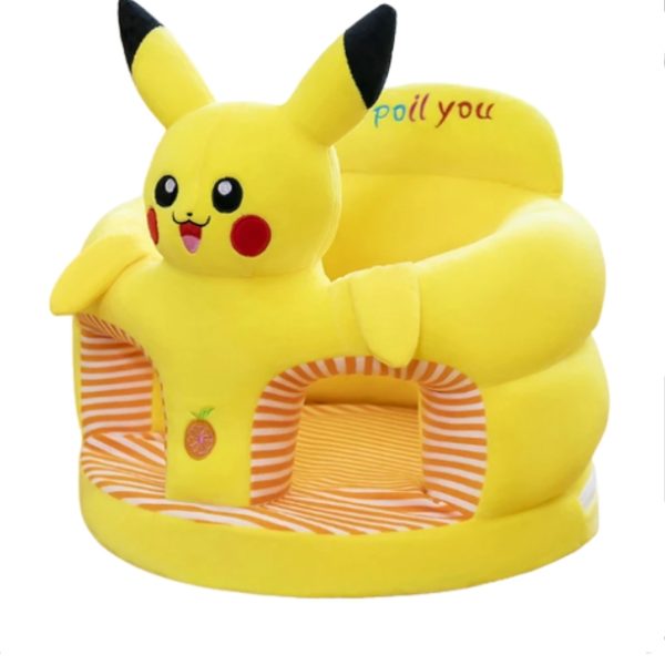 Baby Sofa Support Seat Cover Plush Chair Learning to Sit Comfortable - Yellow