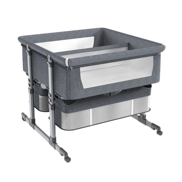 Foldable Twin Bedside Baby Cot